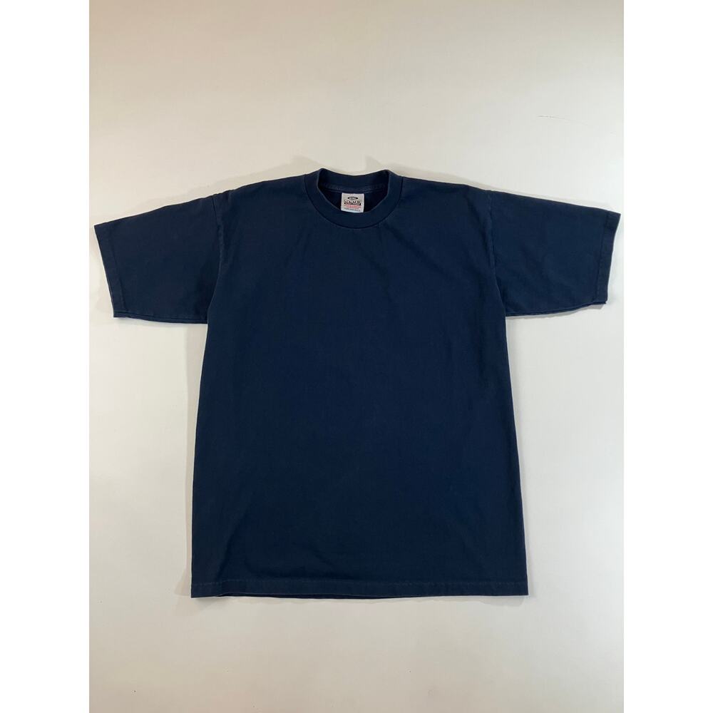 Pro Club Heavyweight T Shirt LT Navy Blue 100% Cotton USA Fabric Blank Tee